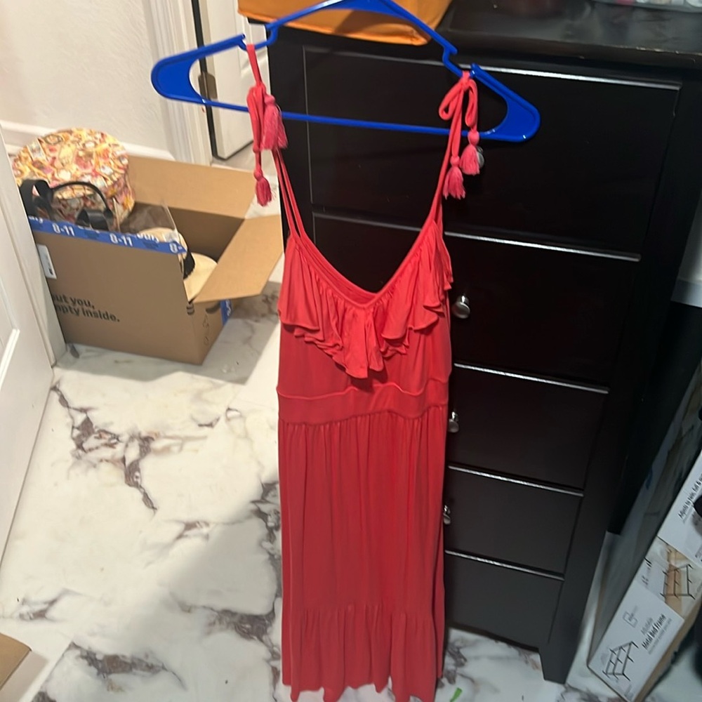 Long Spaghetti Strap Summer Dress